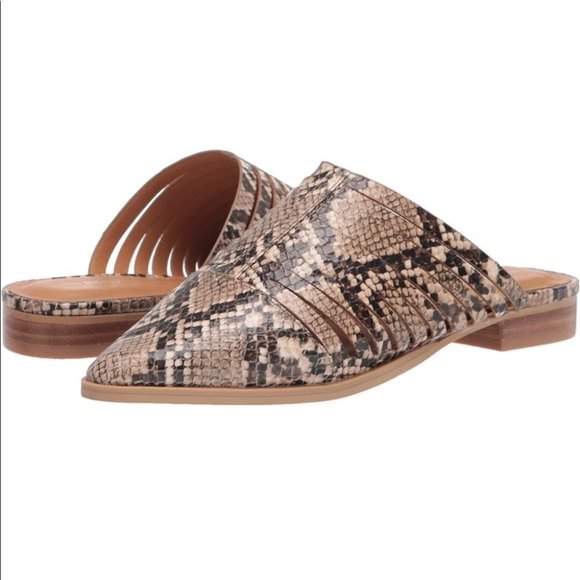 NIB Report Indre Snake Print Mules - Picture 1 of 6